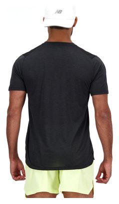 Maillot de manga corta New Balance Athletics Negro Hombre