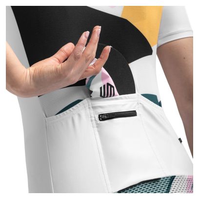Maillot vélo manches courtes femme Cyclisme M2 Pinerolo Blanc