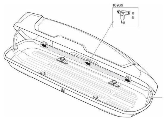 Thule 10939 crochet fermeture Force Xt