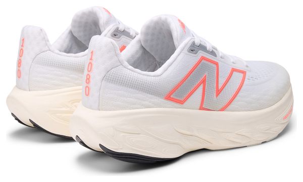 Chaussures Running New Balance Fresh Foam X 1080 v14 Blanc/Rouge Femme