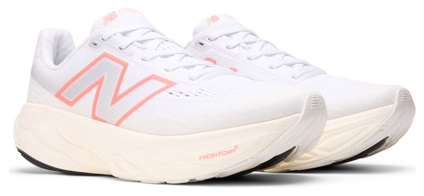 Chaussures Running New Balance Fresh Foam X 1080 v14 Blanc/Rouge Femme