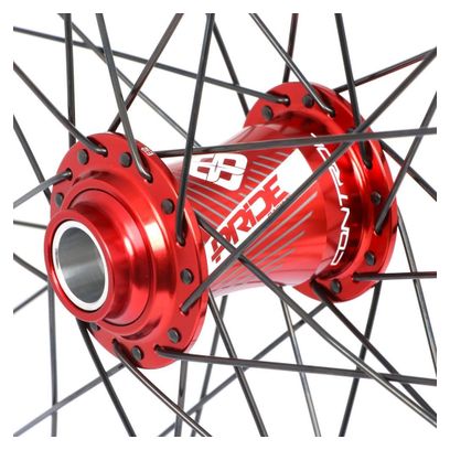 Paire de Roues Pride Control V1 Cruiser 36H Moyeu Rouge Disque