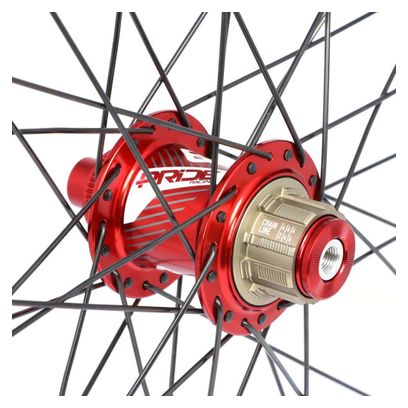Paire de Roues Pride Control V1 Cruiser 36H Moyeu Rouge Disque