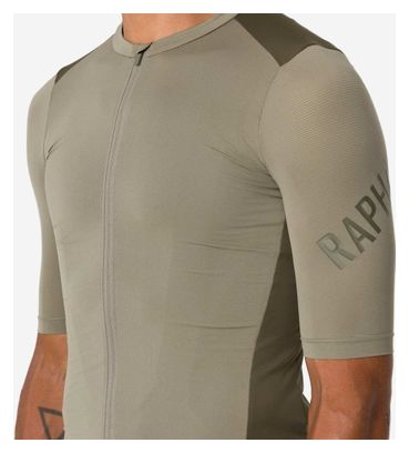 Maillot de entrenamiento Rapha Pro Team de manga corta, hombre, verde/caqui