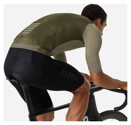 Maillot de entrenamiento Rapha Pro Team de manga corta, hombre, verde/caqui
