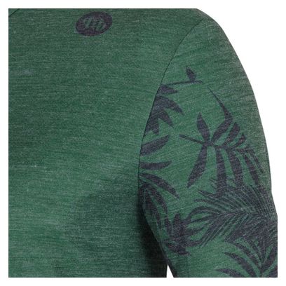 MB Wear Naturaleza Azul Grava Maillot de manga corta Hoja Verde