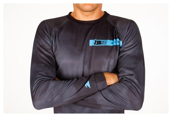 Z3rod Atoll Dark Shadows Grey Long Sleeve Running Shirt