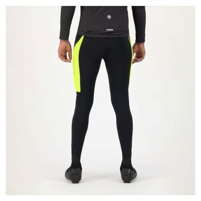 Cuissard Long Velo Avec Bretelless Avec Peau Rogelli Tyro - Homme - Noir/Fluor