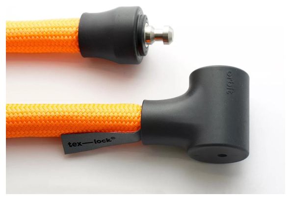 TEXLOCK ORBIT Antivol à clef tissé kevlar 100 centimètres - Orange
