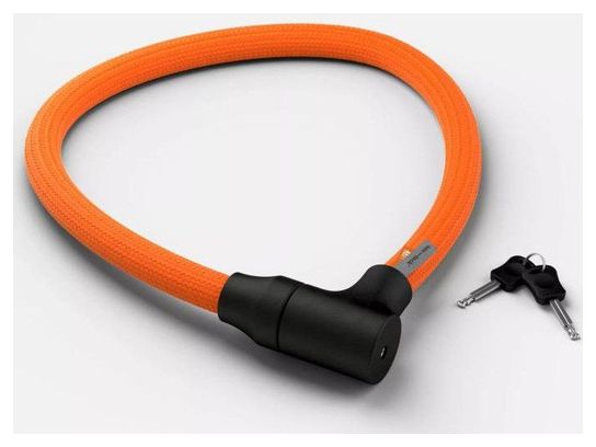 TEXLOCK ORBIT Antivol à clef tissé kevlar 100 centimètres - Orange - Texlock