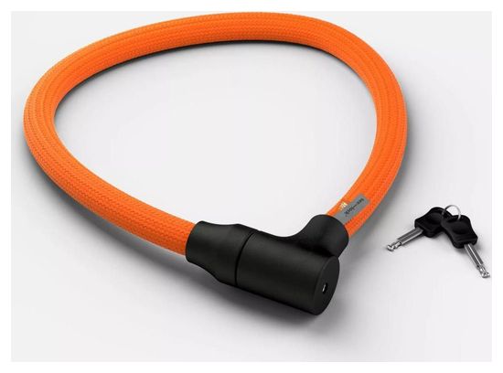 TEXLOCK ORBIT Antivol à clef tissé kevlar 100 centimètres - Orange - Texlock