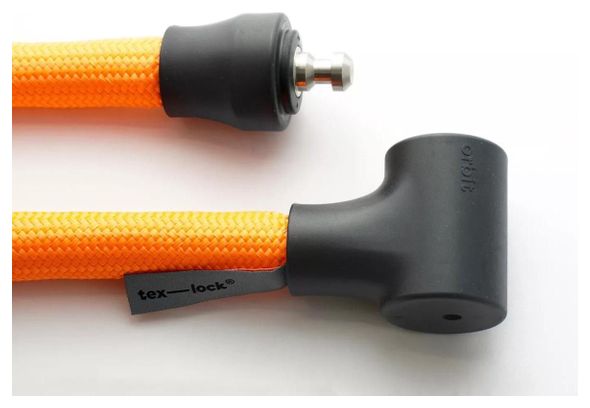 TEXLOCK ORBIT Antivol à clef tissé kevlar 100 centimètres - Orange - Texlock