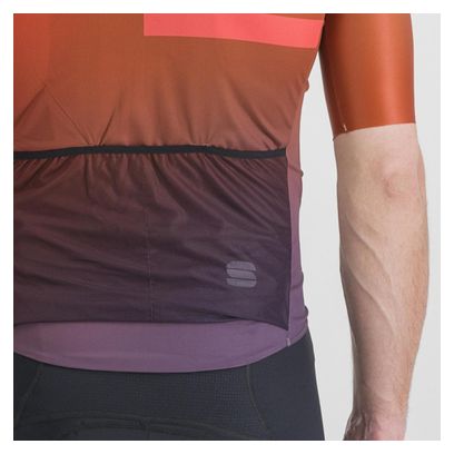 Maglia Sportful Bomber a manica corta rosso/arancio