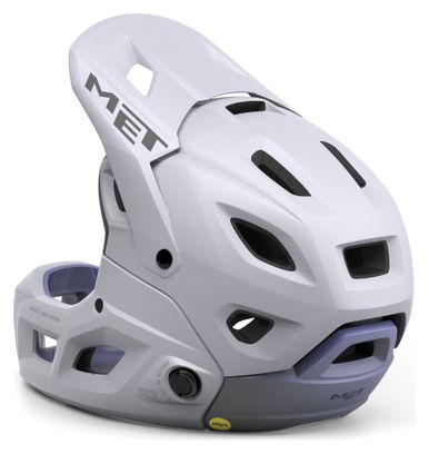 Casque avec Mentonnière Amovible Met Parachute MCR Mips Lila Mat