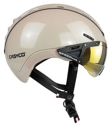 Casque Casco Roadster Plus Beige Essence + Visière SPEEDmask