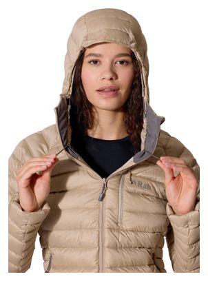 RAB Microlight Alpine Hoody Beige Women's Down Jacket