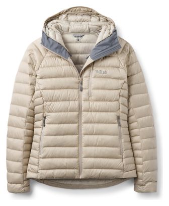 RAB Microlight Alpine Hoody Beige Women's Down Jacket