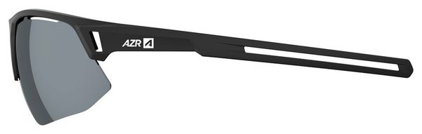 Azr Rocket RX Sunglasses Set in Black/Gray Mirrored + Clear Lens