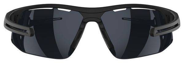 Azr Rocket RX Sunglasses Set in Black/Gray Mirrored + Clear Lens