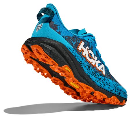 Chaussures Trail Hoka Speedgoat 6 Bleu/Orange Homme