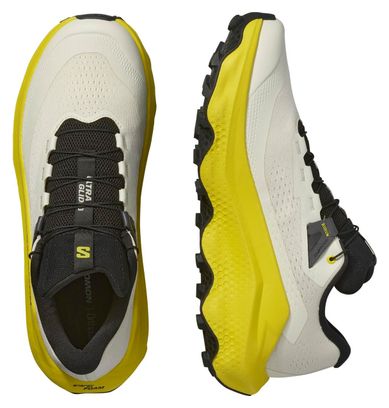 Chaussures Trail Salomon Ultra Glide 3 Blanc/Jaune Homme