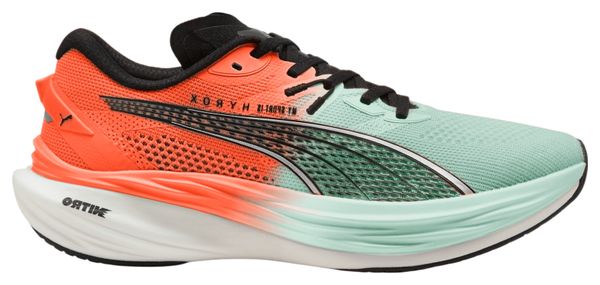Zapatillas Puma Deviate Nitro 3 Hyrox Verde/Rojo Para Hombre