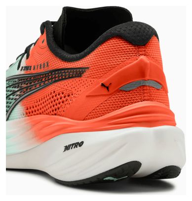 Zapatillas Puma Deviate Nitro 3 Hyrox Verde/Rojo Para Hombre