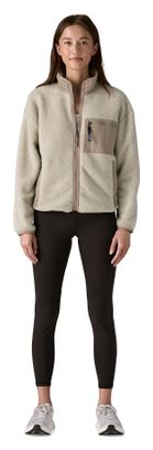 Dames fleece Patagonia Synchilla Beige