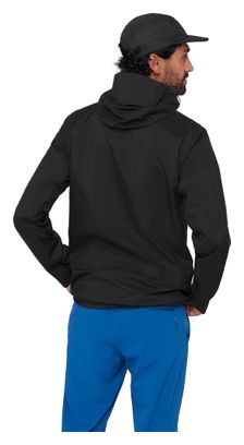 Giacca impermeabile Mammut Ducan Hooded nera da uomo