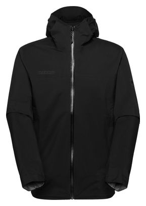 Giacca impermeabile Mammut Ducan Hooded nera da uomo