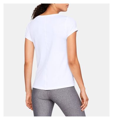 Maillot manches courtes Femme Under Armour Heatgear Armour Blanc