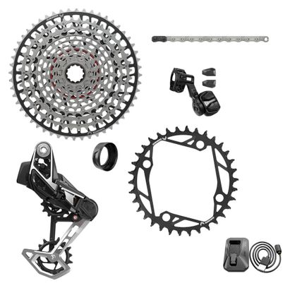 Sram XX T-Type Eagle AXS E-MTB BCD104 36 Dientes 12V Negro (Sin bielas ni cárter)