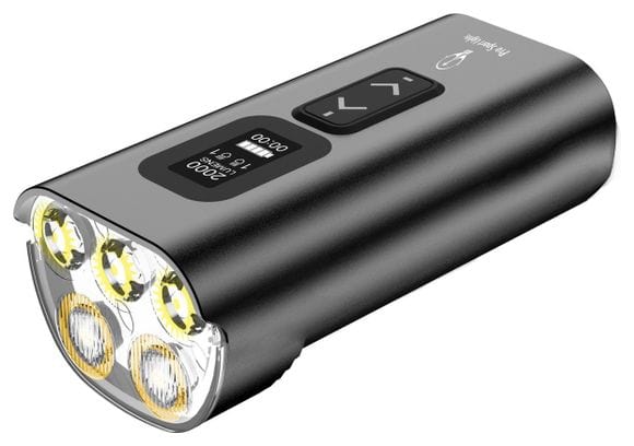 Eclairage vélo Feu avant USB rechargeable 2000 lumens - Eclairage LED vélo route
