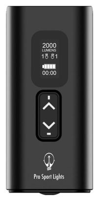 Feu avant USB rechargeable 2200 lumens - LED