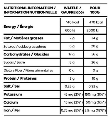 Näak Ultra Energy Maple Syrup Waffle 30g