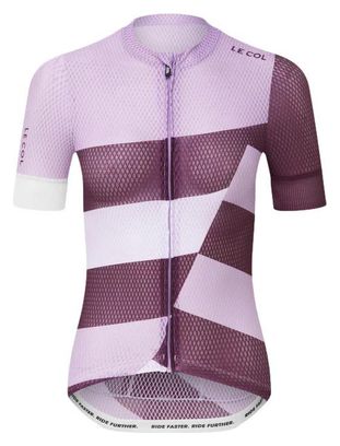 Maillot de manga corta Le Col Pro Air Purple para mujer