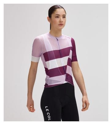 Maillot de manga corta Le Col Pro Air Purple para mujer