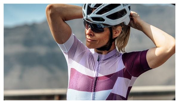 Maillot de manga corta Le Col Pro Air Purple para mujer