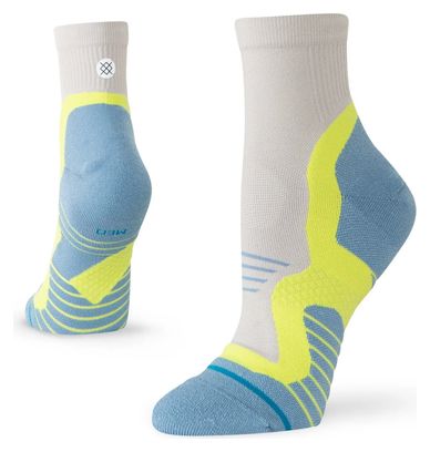 Stance Pace Light Quarter Socks - White/Yellow/Blue - Women's