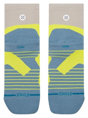 Stance Pace Light Quarter Socks - White/Yellow/Blue - Women's