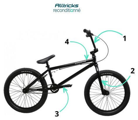 BMX Freestyle Superstar Mirror 20.75'' Noir - Produit Reconditionné