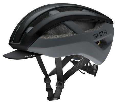 Casco Smith Network Mips Road Nero / Grigio