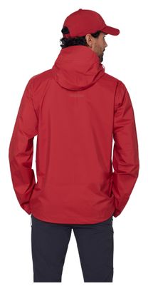 Giacca impermeabile Mammut Ducan Hooded rossa da uomo