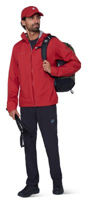 Giacca impermeabile Mammut Ducan Hooded rossa da uomo