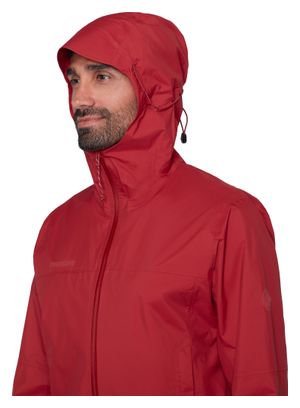 Giacca impermeabile Mammut Ducan Hooded rossa da uomo