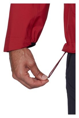 Giacca impermeabile Mammut Ducan Hooded rossa da uomo