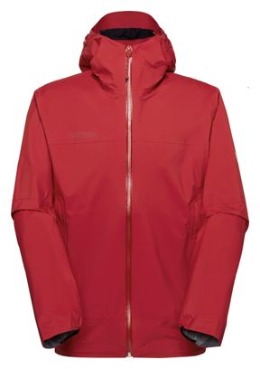 Giacca impermeabile Mammut Ducan Hooded rossa da uomo