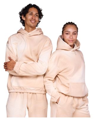 Felpa con cappuccio Hoka Essential beige unisex