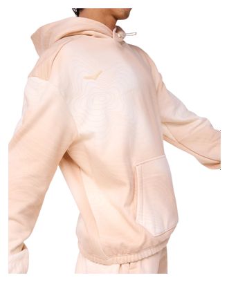 Felpa con cappuccio Hoka Essential beige unisex