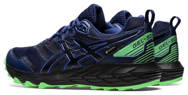 Asics Gel Sonoma 6 GTX Blue Green Trail Running Shoes
